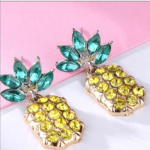 Pineapple Earrings - Picture 2 of 2
